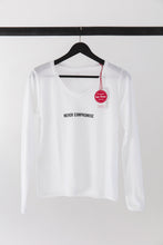 Load image into Gallery viewer, premium quality slogan t-shirt white saying: Never Compromise